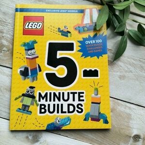 LEGO 5-Minute Builds Book - Vibrant Yellow Like New!